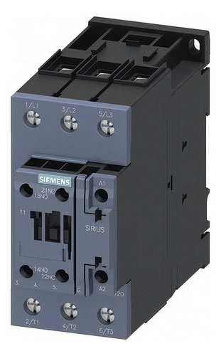 Siemens 3rt2036-1an60 Contactor De Potencia, Ac-3 50 A, 22 K