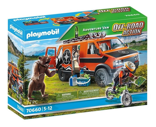 Playmobil 70660 Off-road Action Furgoneta De Aventura Oso