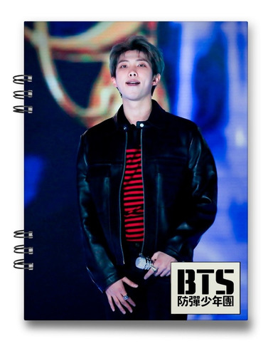 Imagen 2 de 4 de Bts Cuaderno Rap Monster 15x20 Cms Mediacarta 100 Hojas