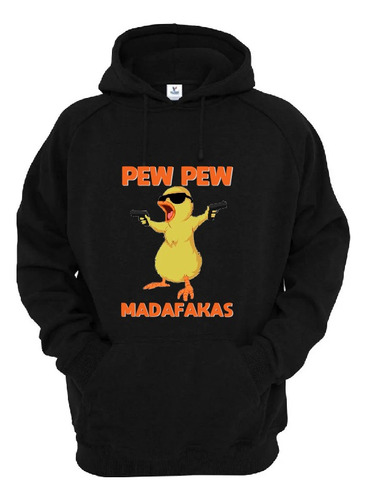 Sudadera Hoodie Gorro - Pew Pew Madafakas 