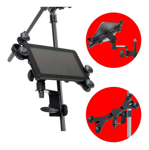 Soporte De iPad Tablet Celular Sip105 Para Pie Microfono