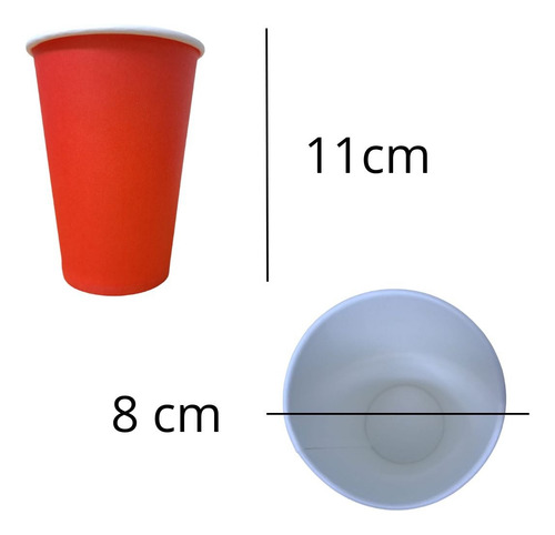 Vaso Polipapel Blanco Rojo 12 Oz (360cc) X 25 - Cienfuegos