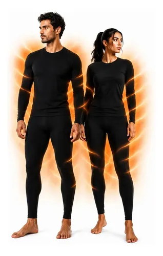 Conjunto Segunda Pele Térmico Preto God Talent Masculino Preto Único
