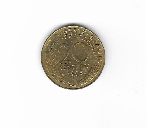 Ltc364. Moneda De 20 Centimos De Franco De 1995