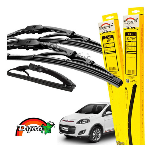 Kit Limpador Parabrisas Fiat Palio 2004 A 2016 Dyna Original