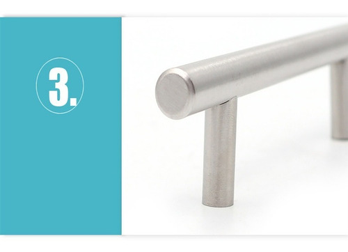 Tirador Inoxidable Madrid 96x12mm Con Tornillo 10 Unidades