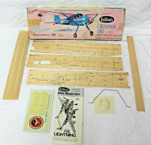Cessna 180 By Guillows #601 Avión De Balsa 1/24 Aprox