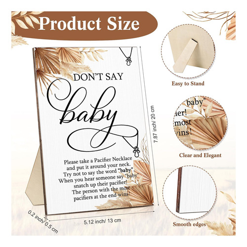 Cartel De Juego «don't Say Baby» De Geetery, 15 Unidades, Do