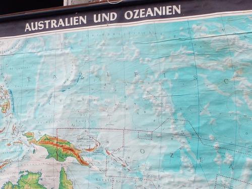 Mapa Gigante De Australien Und Ozeanien (Usado)