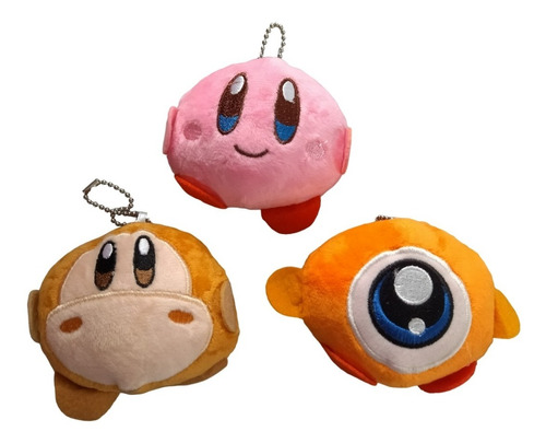 Set X 3 Peluches Kirby Y Sus Amigos