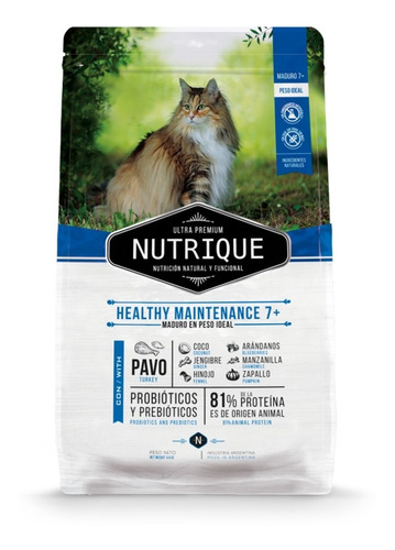 Nutrique Adult 7+ Cat Healthy Maintenance 7,5 Kg Gato Mayor