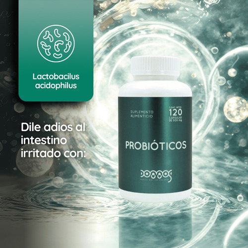 Probióticos 48,67 billones Suplementos Domos 120 cápsulas 500 Mg C/u