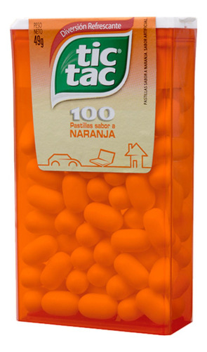 Caramelos Tic Tac  Sabor Naranja 49g