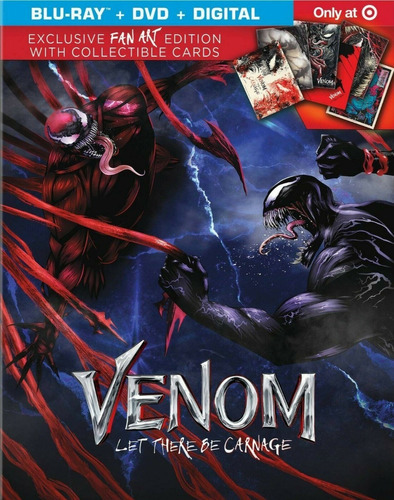 Venom Carnage Liberado Target Steelbook Pelicula Blu-ray Dvd