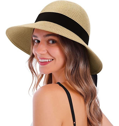 Sombrero De Sol Plegable For Mujer Sombrero De Paja For Mu