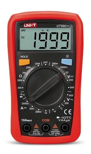 Multímetro Tester Digital De Mano Uni-t Ut33c+ Temperatura