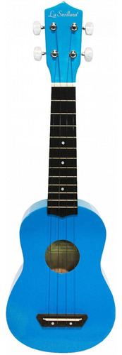 Ukelele Soprano La Sevillana Con Funda Svuke 100blu Ukulele Color Celeste