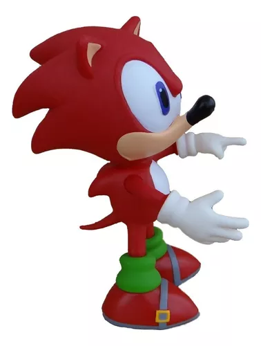 Kit 2 Bonecos Grandes 25cm Sonic vermelho E Crash Collection em