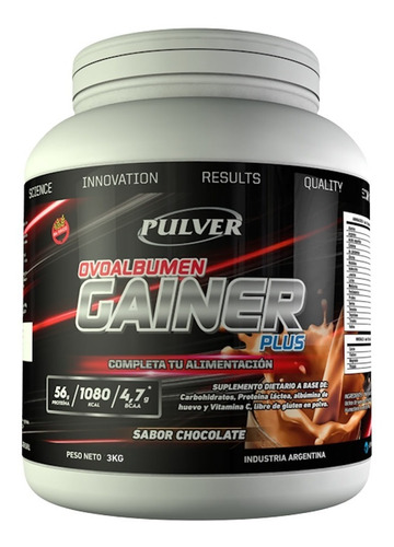 Gainer Pulver 3 Kg S/ Tacc Ganador De Peso Proteína Aminos