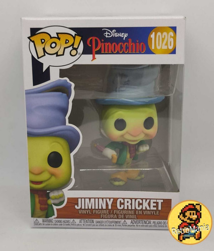 Imagen 2 de 3 de Funko Pop Pinocho Jiminy Cricket Original Pinocchio
