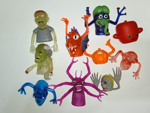 Lote De Títeres De Dedos Monstruos Halloween (Usado)