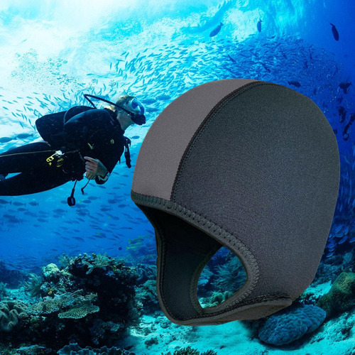 Gorro De Buceo, Gorro De Surf, Gorro De Neopreno Negro Gris