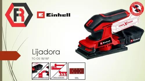 Lijadora Orbital Einhell Inalambrica 18v Tc-os 18/187 Li Sol