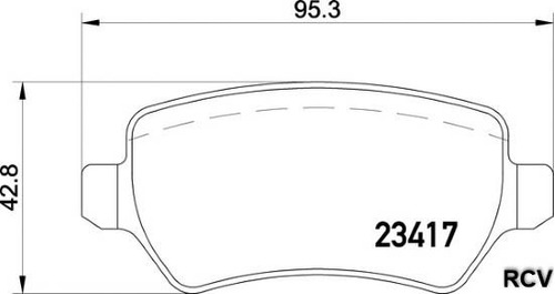 Balatas Disco  Trasera Para Chevrolet Astra   2002