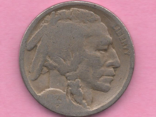 1923 P Bufalo Nickel 5 Cent Moneda F Coleccion Ringking Bm7