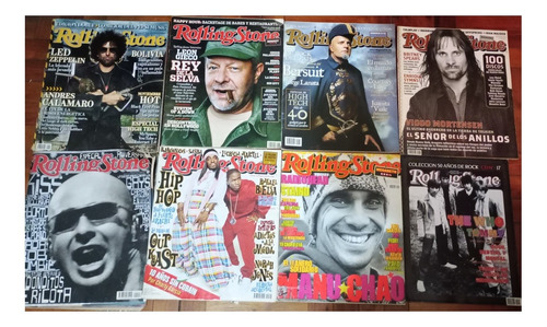 Revista Rolling Stone - Lote Por 8 Revistas