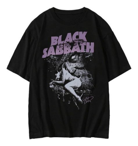 Camiseta Street Plus Unissex Banda Rock Black Sabbath Rf28