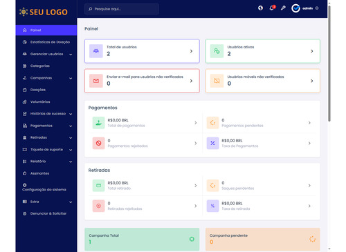 Sistema Para Site De Doações Tipo Vakinha Php