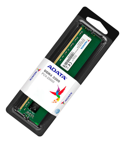 Memoria Dimm Adata, Ddr4 Pc4-25600 (3200mhz), 8gb.