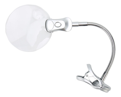 Pinza Para Lámpara De Lectura, Lupa, Luz Led, Cuello De Cisn