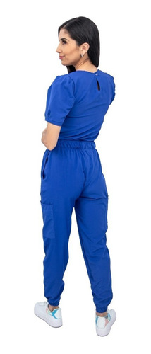 Pijama Quirúrgica Mujer Jogger Stretch Antifluido Scrub Eliz Rey Liso Xs Corte Recto 0