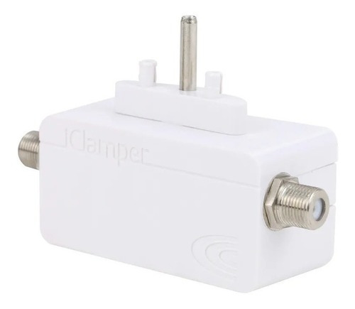 Plug Iclamper Cabo - Proteção Coaxial - Dps - Branco - 9909