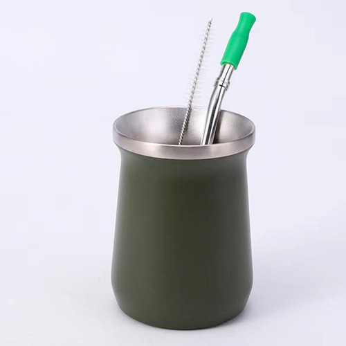 Taza De Té Yerba Mate Con Forma De Calabaza Bombilla Straw M