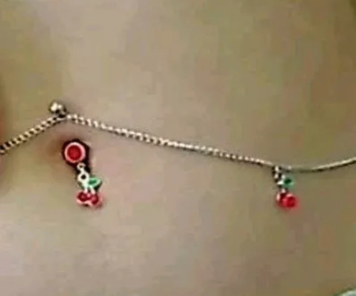 Piercing Com Colar De Cintura Em Aço Inoxidável