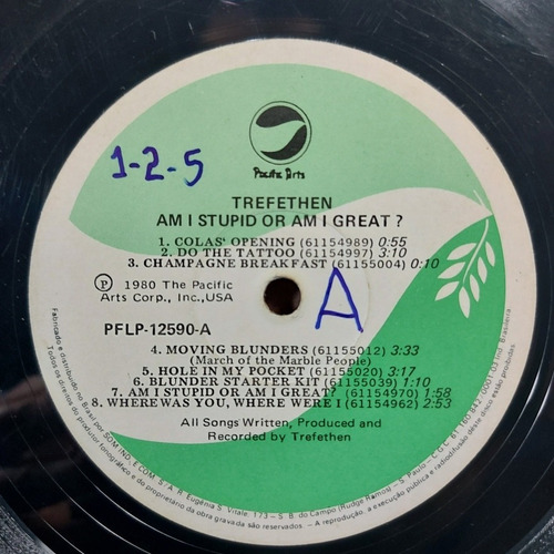 Imagem 4 de 6 de Vinil Lp Trefethen Am I Stupid Or Am I Great?