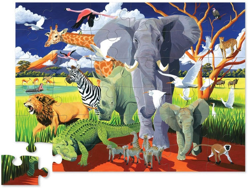 Puzzle 36 Piezas Rompecabezas Safari Bailemos Edu Full