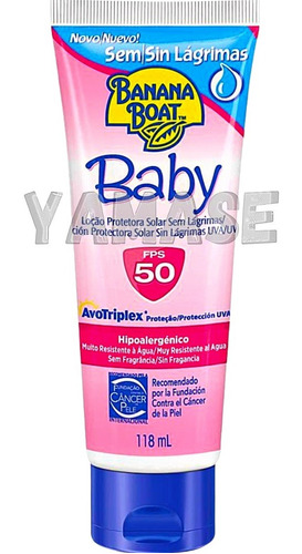 Protetor Solar Infantil Banana Boat Baby Fps 50 118ml