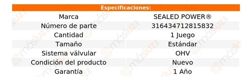 Kit Bujes Árbol Levas Std B200 L6 3.7l 75/79 Sealed Power