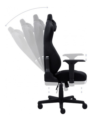 Cadeira Gamer Mad Racer V8 Turbo Preto - V8tbmadpt