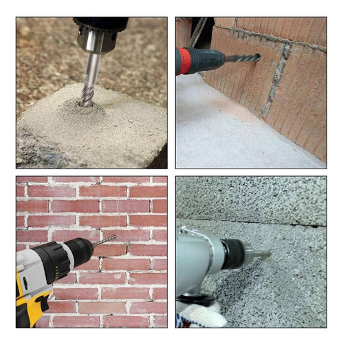 Kit 3 Brocas Sds Plus 16mm X 260mm Widea Concreto Martelete