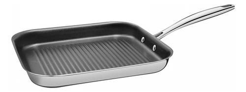 Plancha De Acero Inoxidable Tramontina Grano 28 Cm - 1,9 L Color Plateado