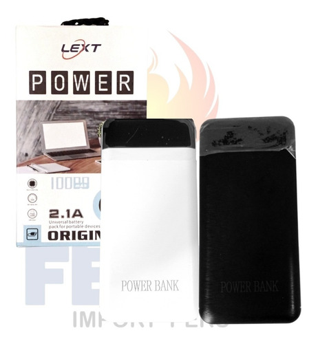 Cargador Power Bank Lext 2.1a 10000mah Carga Rápida 2 Usb