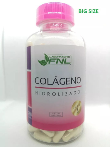 Colageno Hidroliz 4 Meses 250cap. Artrosis- Estrías- Arrugas