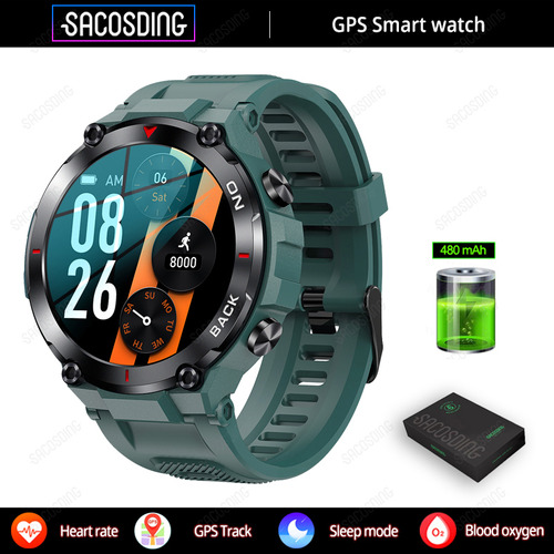 Relojes Inteligente Gps Hombres Smart Watch Ip68 Impermeable