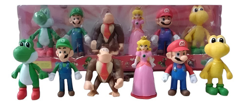 Muñecos Mario Bross Set X6 Coleccion