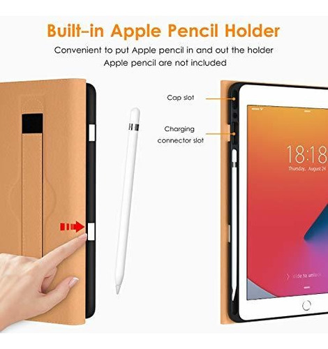 Funda New Para iPad 10.2 Dtto 9a/8a/7a Gen Cuero/rose Gold